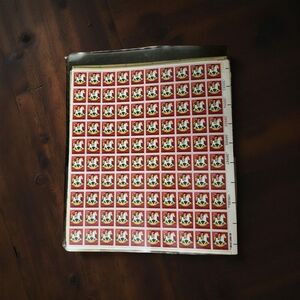 MNH 1978 Scott #1769 Hobby Horse Christmas 15 Cent Stamp Sheet of 100 Stamps